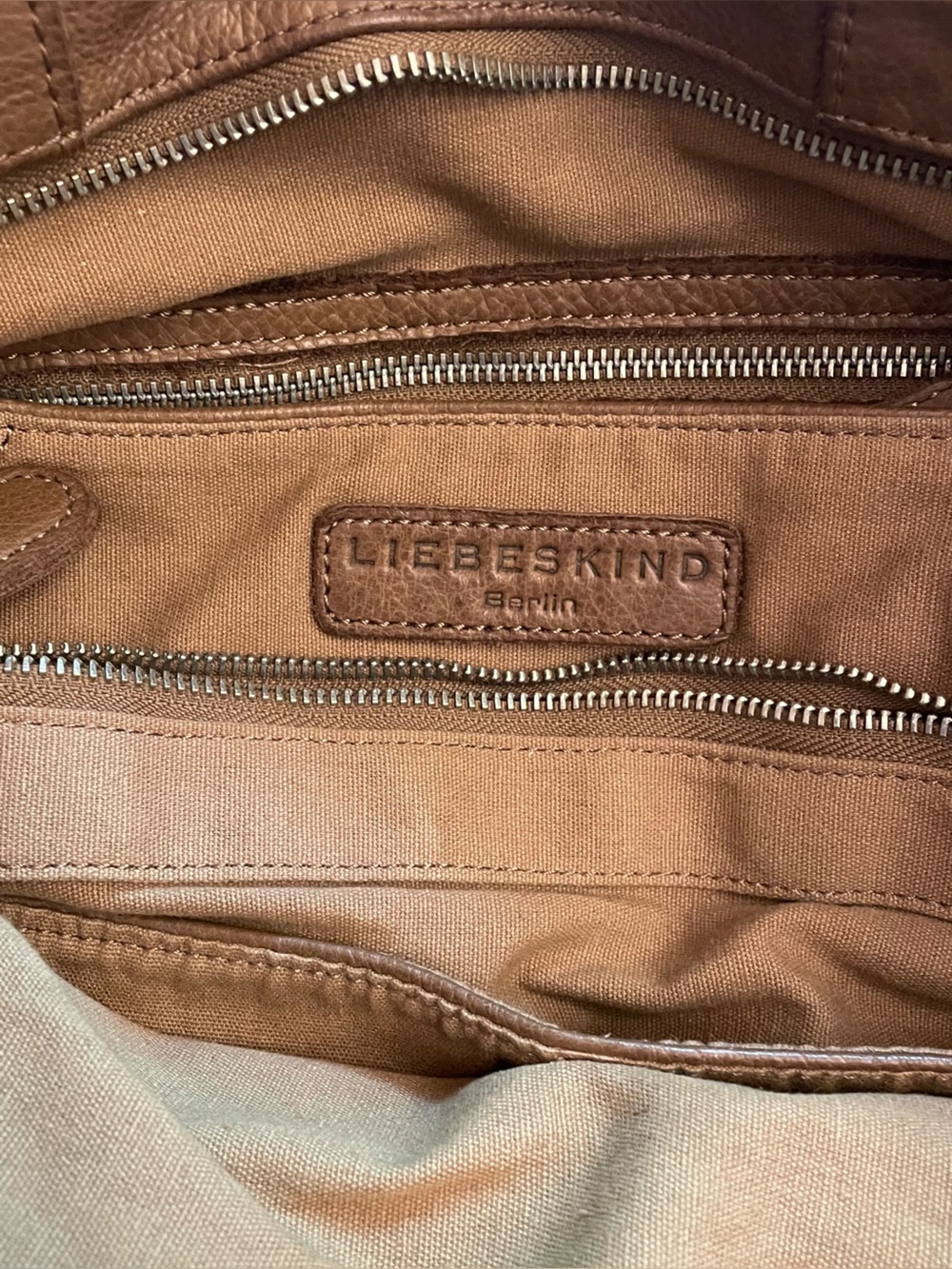 Liebeskind Berlin Vintage Leather Esther Satchel - Brown - Silver Hardware - Picture 10 of 12